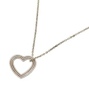 Tiffany Silver Menard Heart Necklace